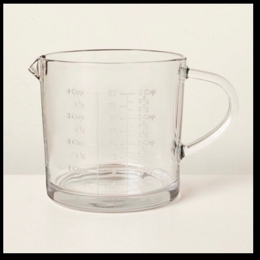 32oz Embossed Glass Measuring ( 4Cup) Cup-Hearth & Hand Magnolia